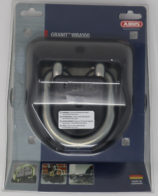 ABUS WBA 100 Granit Motorbike Ground Wall Anchor Black motorcycle