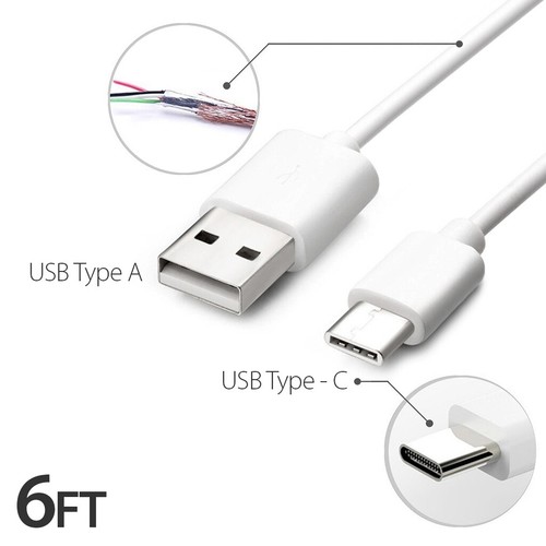 4x 6ft Samsung USB C Cable Type C Fast Charger For Galaxy S8 S9 S10 Plus Note8 9 - Picture 5 of 7