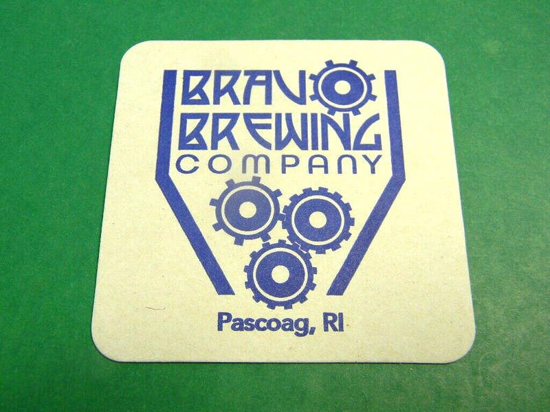 NEW BRAVO BREWING COMPANY PASCOAG RHODE ISLAND CRAFT BEER COASTER