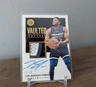 Karl-Anthony Towns Panini  MN Timberwolves Vaulted Veterans Auto Relic Card /10