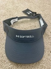 UNDER ARMOUR Softball Womens Visor Hat  Gray  One Size  NEW