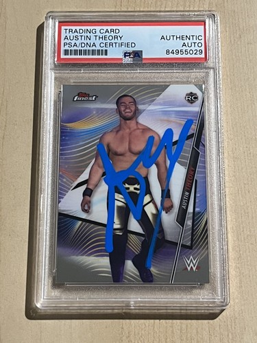 Austin Theory Signed Auto 2020 Topps Finest Rookie RC Card PSA/DNA