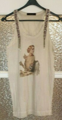 TWIN SET SIMONA BARBERI Tunika Oberteil Top Gr.