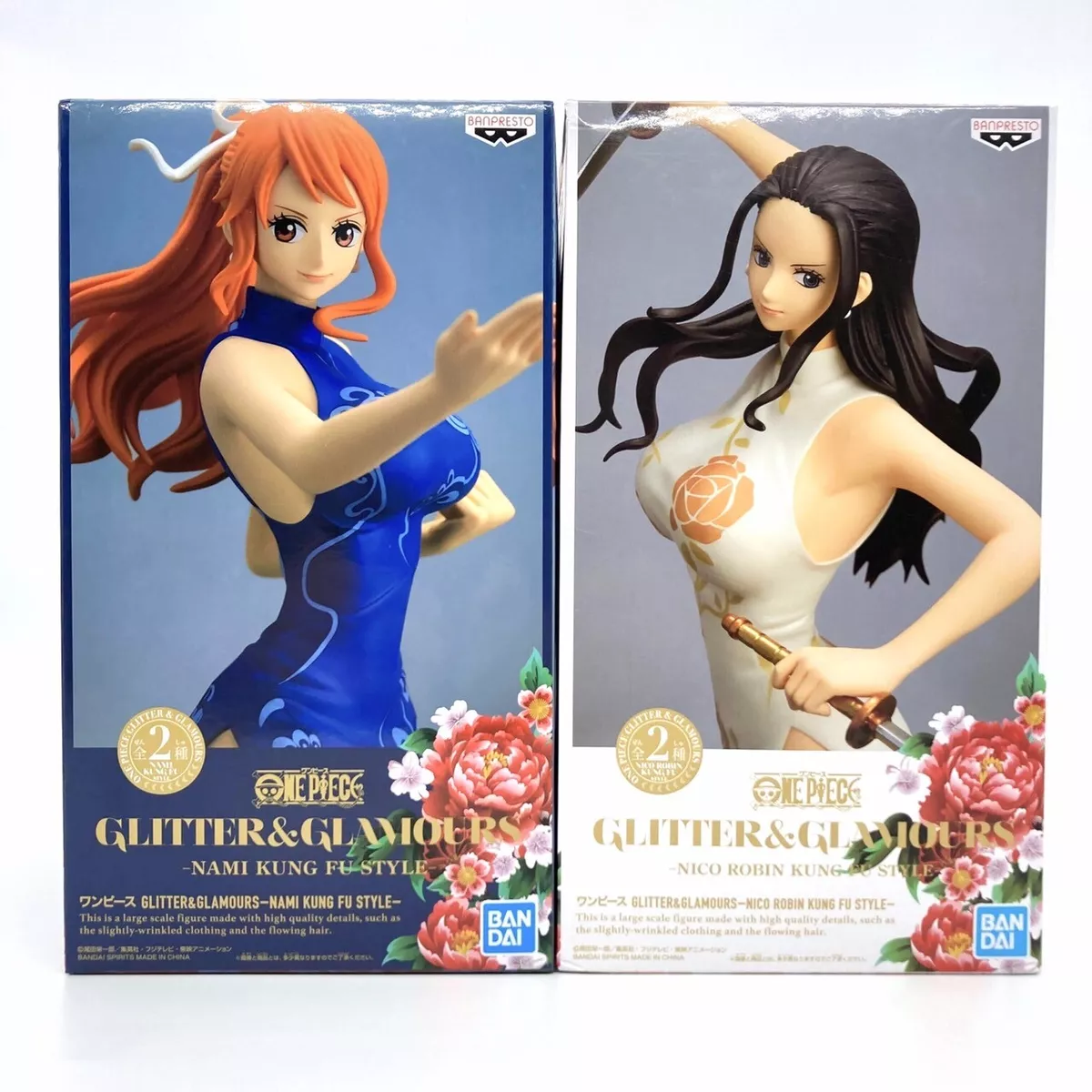 One Piece Film Gold Glitter & Glamours Nami Figure Set of 2 BANPRESTO