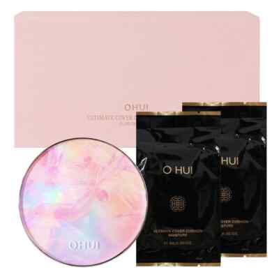 O HUI Ultimate Cover Cushion Moisture Flower Edition K-Beauty NO. 1 Milk Beige