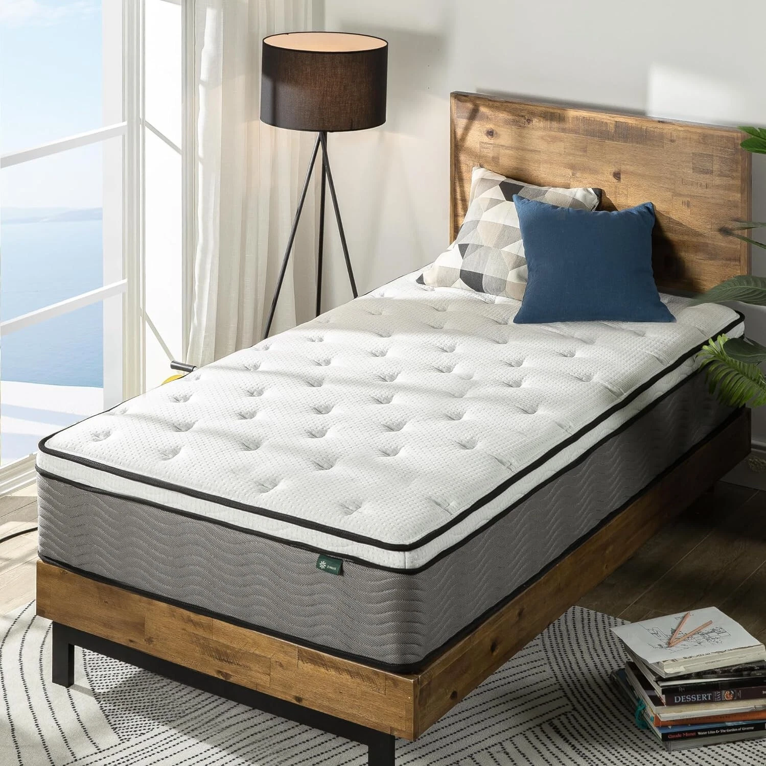 Slumber 1 by Zinus Max Support Plus Extra Firm 12” Inch Twin Bed Spring Mattress