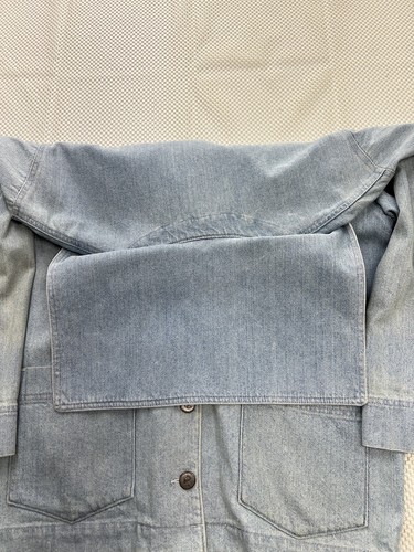 Dockers USA Denim Mens Shawl Collar Jacket Button size Large 3/4 sleeve - Picture 7 of 9