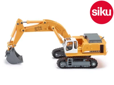 Siku 1874 Liebherr 974 Litronic Pelle Excavatrice Fonctionne Bras Moulé 1:87 - Photo 1/2