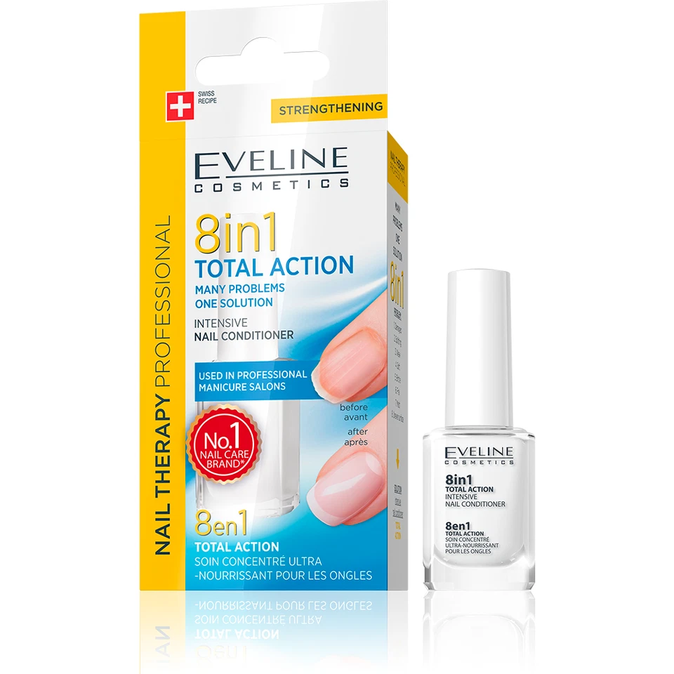EVELINE COSMETICS EVELINE Nail Therapy Professional 8 in 1 Total Action Intensive Nail Conditioner