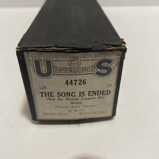 Antique US Music Co Piano Roll  The Song Is Ended  Waltz 44726