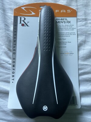 Serfas RX-921L Men's Lycra Covered Bicycle Saddle Black for sale
