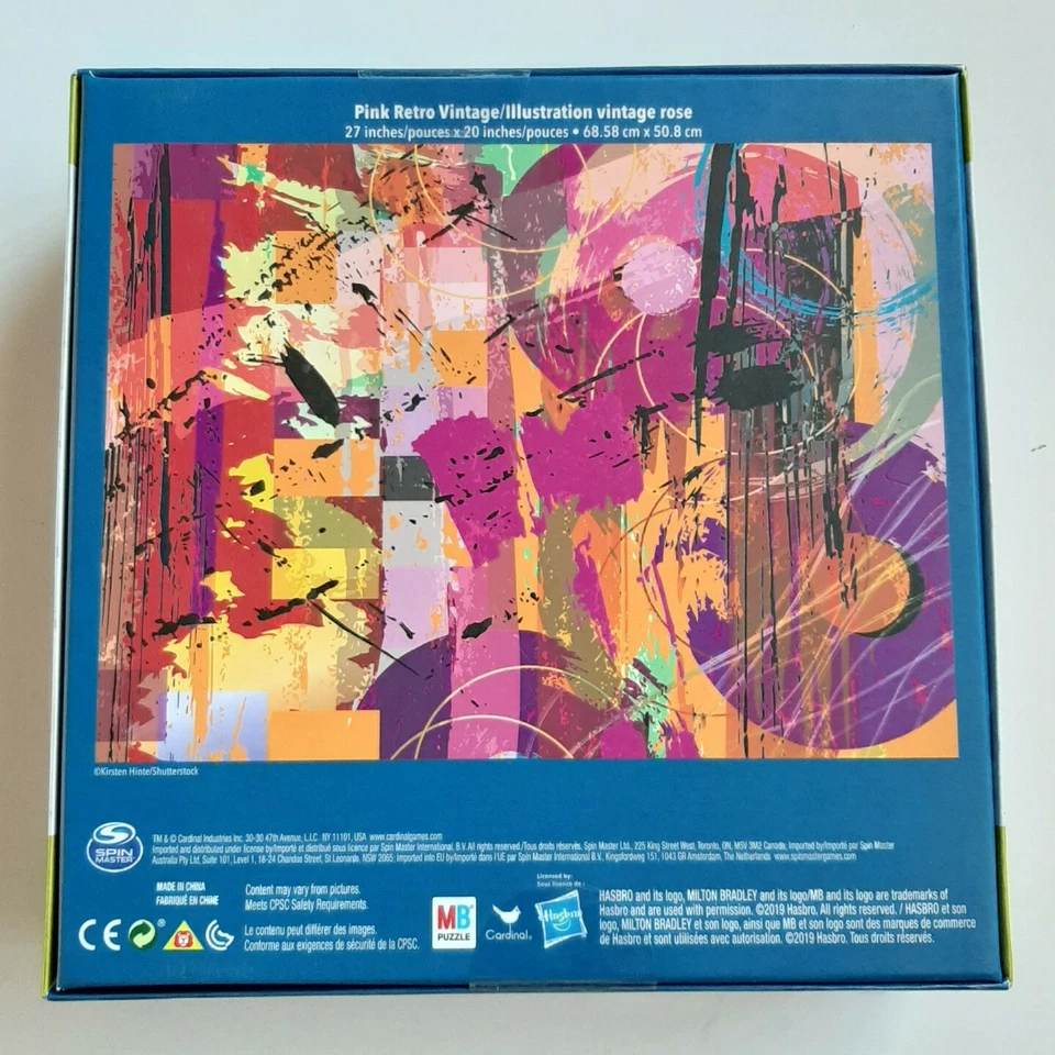 Puzzle 750 Dore розовая ретро винтажная иллюстрация винтажная роза 27 дюймов x 20 дюймов 2019 - Изображение 2 из 2