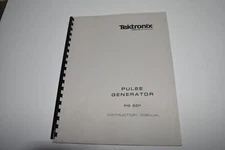 TEKTRONIX PG501 PULSE GENERATOR INSTRUCTION MANUAL (BOOK 422)