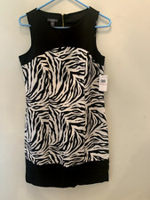 NWT Muse Zebra Print Shift Dress Size 10