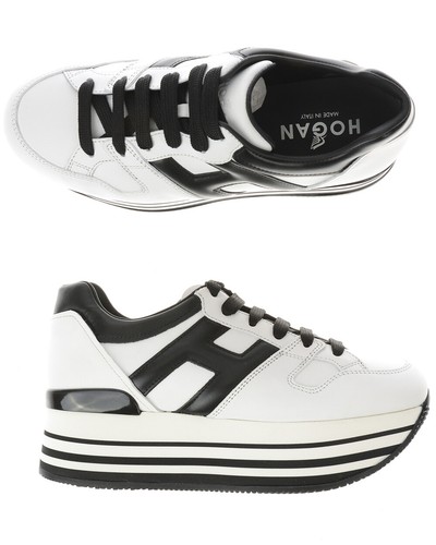 Scarpe Sneaker Hogan In Pelle ITALY MAXI H222 Donna Bianco  HXW2830T548HQK0001 | eBay