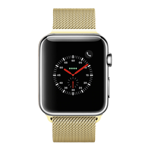 gold stainless steel milanese loop
