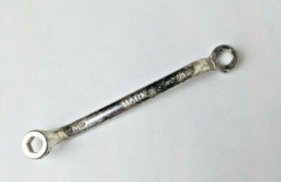 Vintage Marx Miniature Metal  Box End 6-Point Wrench Tool 3/16'' x 13/64''