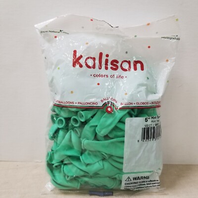Kalisan 5'' Mint Green 100 Count Balloons