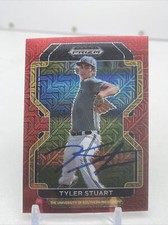 2022 Prizm Draft Picks Red Mojo #PDP179 Tyler Stuart Washington Nationals Signed