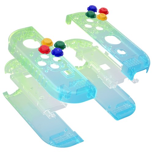For Nintendo Switch & OLED Joy-con Shell Cover Buttons Set Clear Replacement Kit - Picture 7 of 38