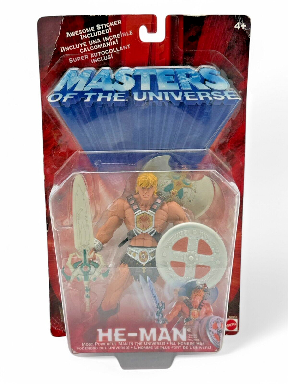 HeMan Masters of the Universe 2002 Vintage Collectible Figure MOC Mattel Sealed MOTU
