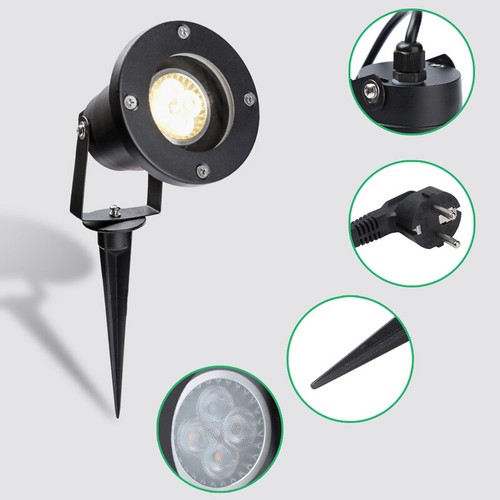 4W LED Lampe Gartenstrahler Set Spießstrahler Außenstrahler Mit Erdspieß IP65 - Bild 6 von 8