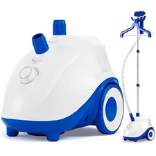 Powerful Standing Garment Steamer w/ Wheel-1500W, 1.7L Water Tank, 55min Runtime