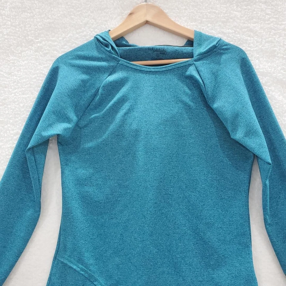 Sudadera con capucha Virtual Sensuality Fit para mujer de secado rápido Airmesh Aqua agujeros para los pulgares talla L Foto 2 de 4