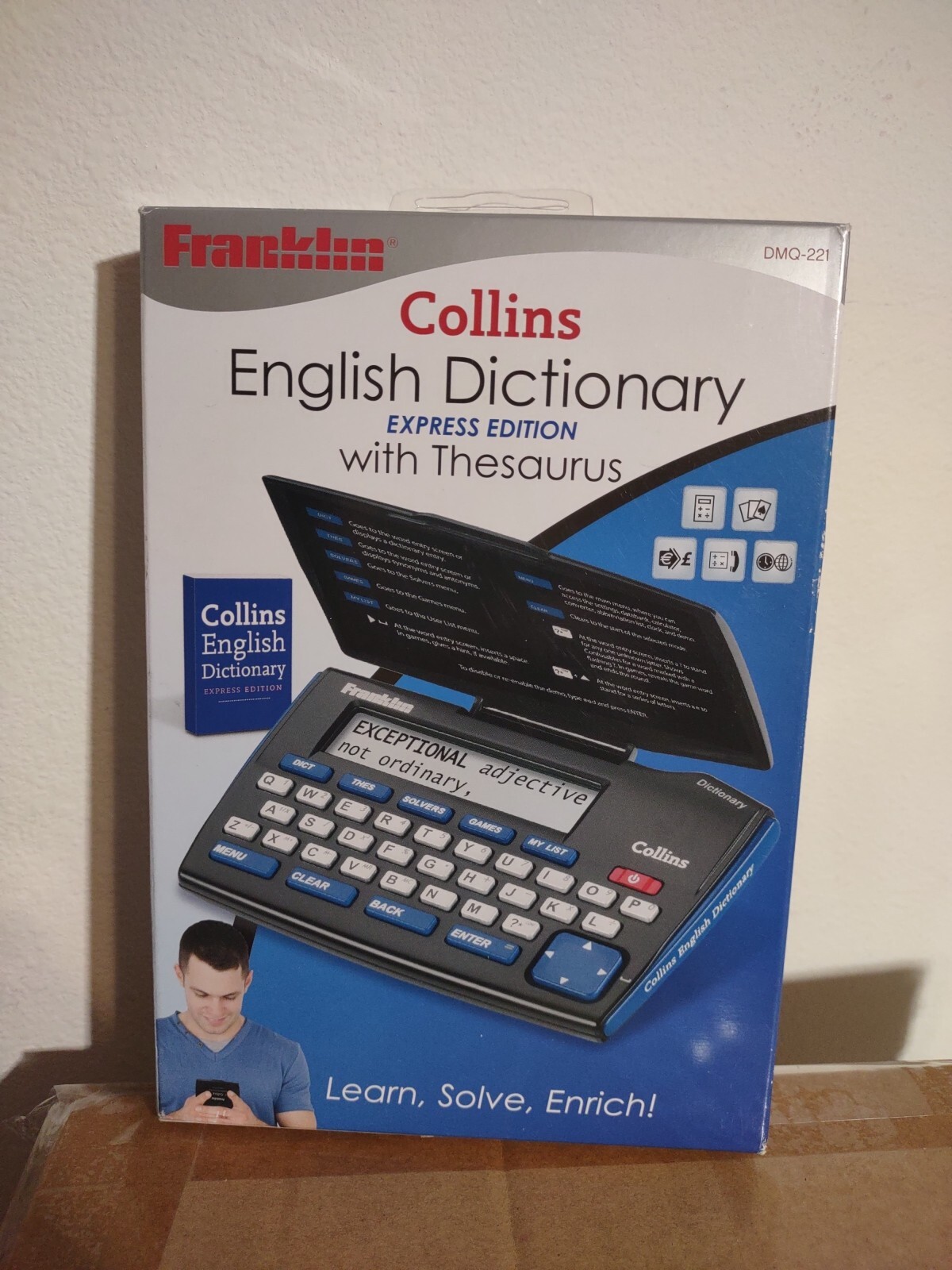 Franklin DMQ221 Collins English Dictionary with Thesaurus 84793101328