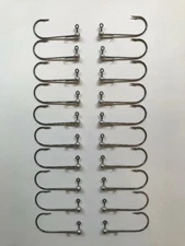 NEW 1/32 OZ ROUND JIG HEADS WITH WIRE KEEPER 3/0 HOOKS  20 PC