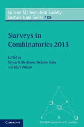 Surveys in Combinatorics 2013 Blackburn Gerke Wildon Paperback 9781107651951