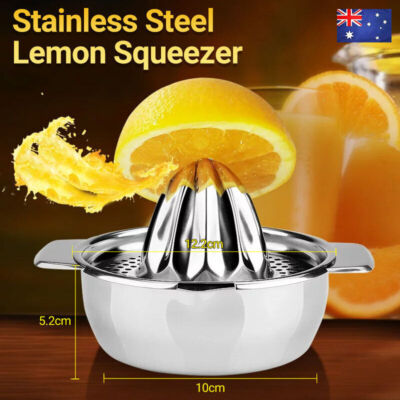 Stainless Steel Manual Citrus Juicer Hand Press Squeezer for