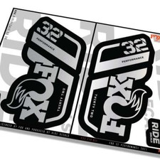 Fox 32 Performance 2021 Fork Decals - Metallic Silver- Licensed by Fox