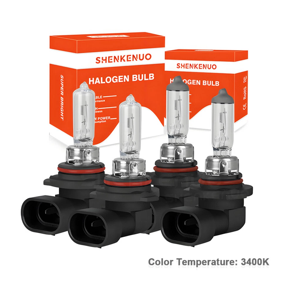 For 1999-2003 Lexus RX300 4Pcs HalogenHeadlight High Low Beam Bulbs 9005+9006 - Image 2 of 4