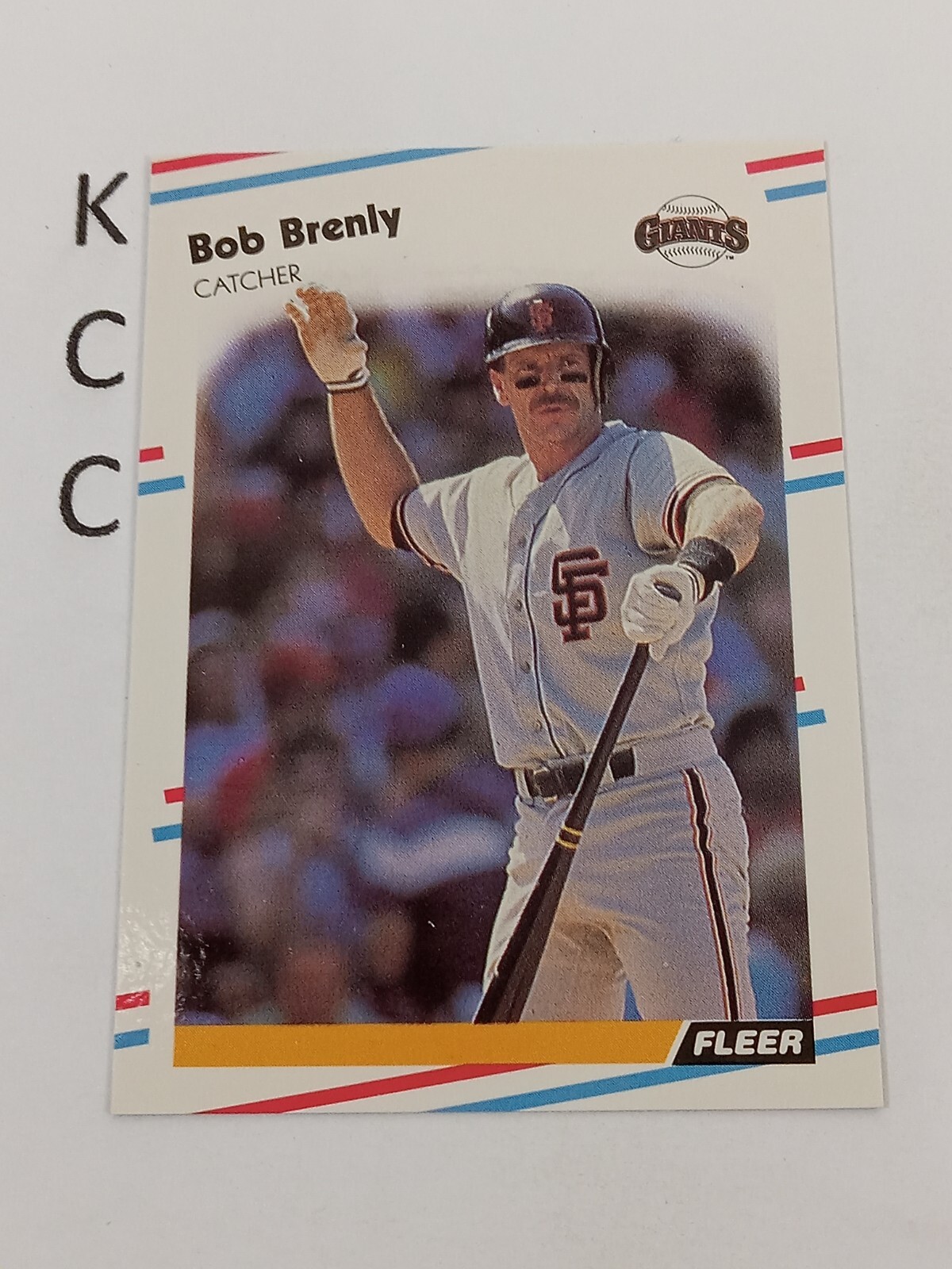 1988 Fleer MLB #77 Bob Brenly San Francisco Giants