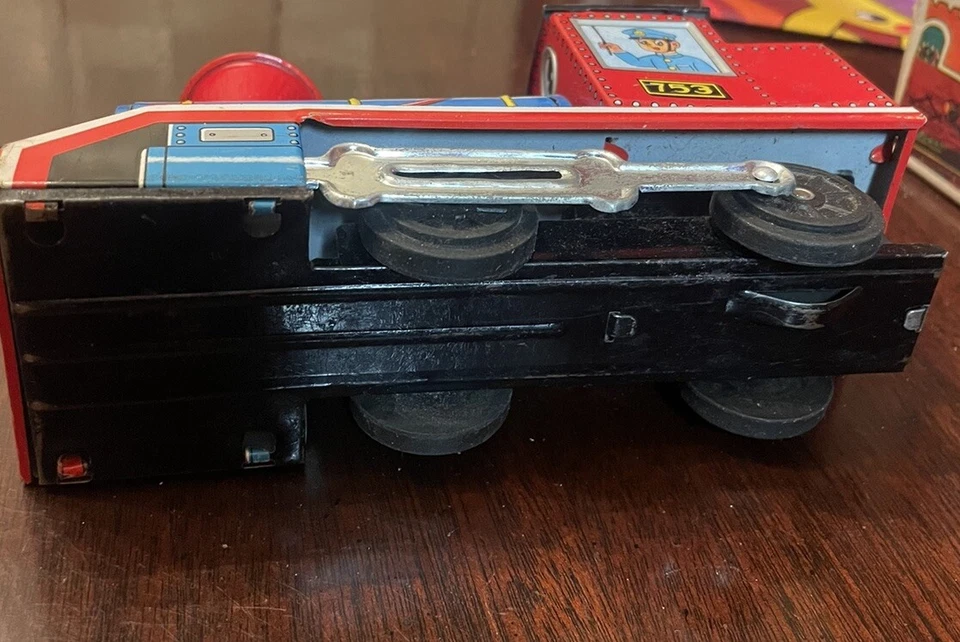 Daiya Puffing Billy Tin Litho Engine 753 Tren accionado por fricción con caja Japón Foto 4 de 4