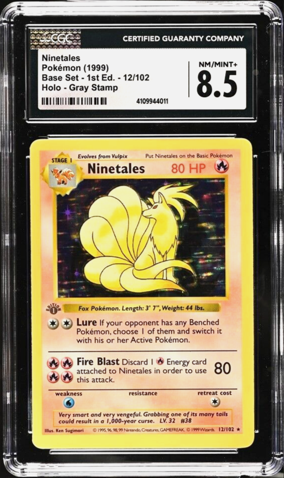 PSA 鑑定済 英語版 キュウコン NINETALES HOLO 12/102
