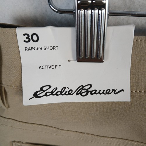 Pantalones Cortos Rainier Eddie Bauer Para Hombre Calce Activo Talla 30 (30x11) Caqui Nuevos con Etiquetas - Imagen 4 de 19