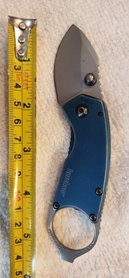 Kershaw Antic Pocketknife 8710 Navy Blue Aluminum Handle 8Cr13MoV Manual Opening