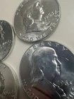 1963 50C Franklin Half Dollar Lot Of 4 Uncirculated