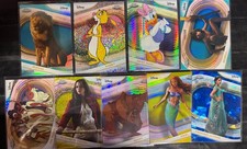 (9) 2025 Topps Chrome Disney Characters Multi Color Refractor #D/SP LOT! (2)