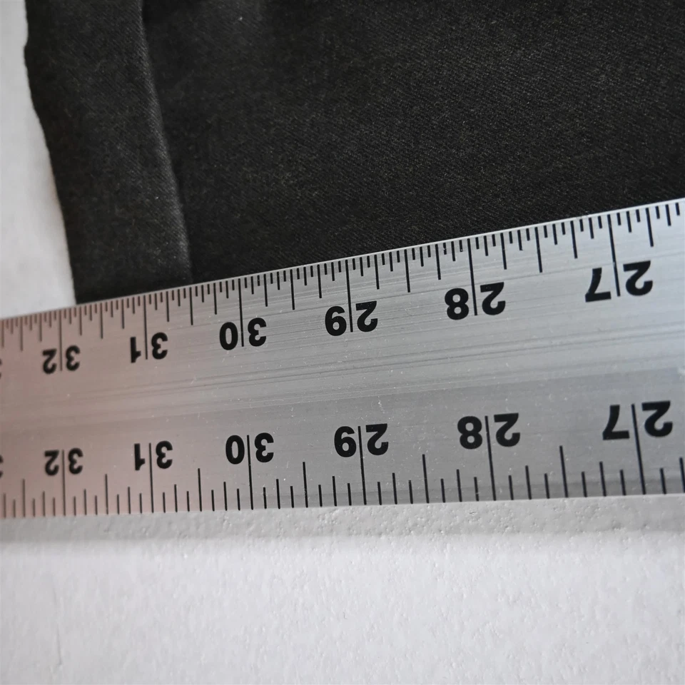 Pantalones de vestir Austin Reed 36x32 verde oscuro lana franela plisados puños cintura alta Foto 4 de 4