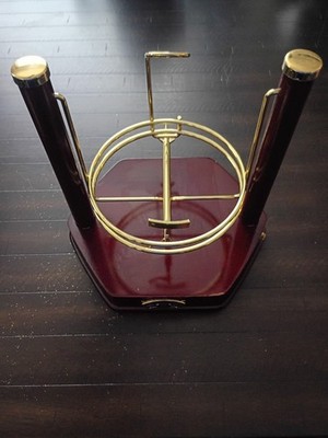 Chivas Regal 12 Scotch Whiskey Easy Pour Cradle Wooden Stand--Very Elegant