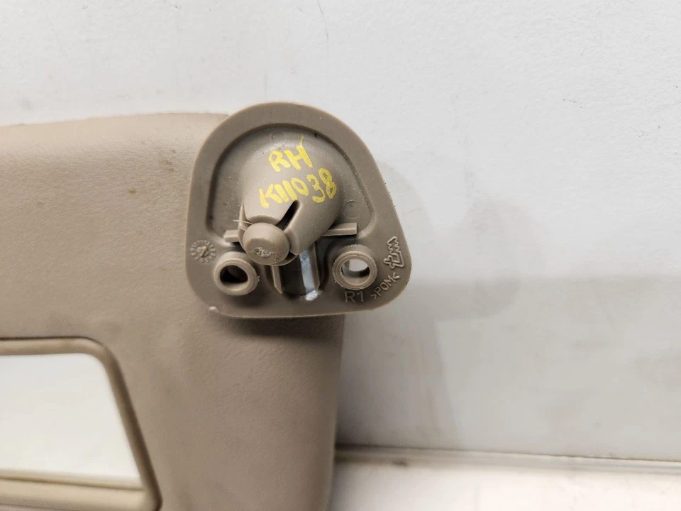 1998 Toyota Corolla Passenger Right Sun Visor - Tan Vinyl - Image 2 of 4