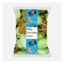 Stockleys Chocolate Limes 500g Bag - Classic British Hard Sweets