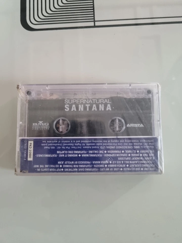 Santana Supernatural INDIA MADE SEALED CASSETTE - Image 4 of 4