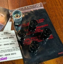 McGard 84658 Black Wheel Locks M12 x 1.5 Set of 4 Locks Key 60 Deg Con Lug Seat