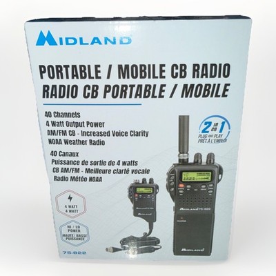 Midland 75-822 Portable / Mobile 2 in 1 CB Radio
