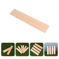 10Pcs Pine Wood Boards Khaki Reusable Craft Wood Planks for Decoration