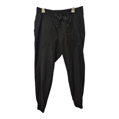 Lululemon ABC Jogger Mens XL Black Warpstreme Drawstring Zip Pocket